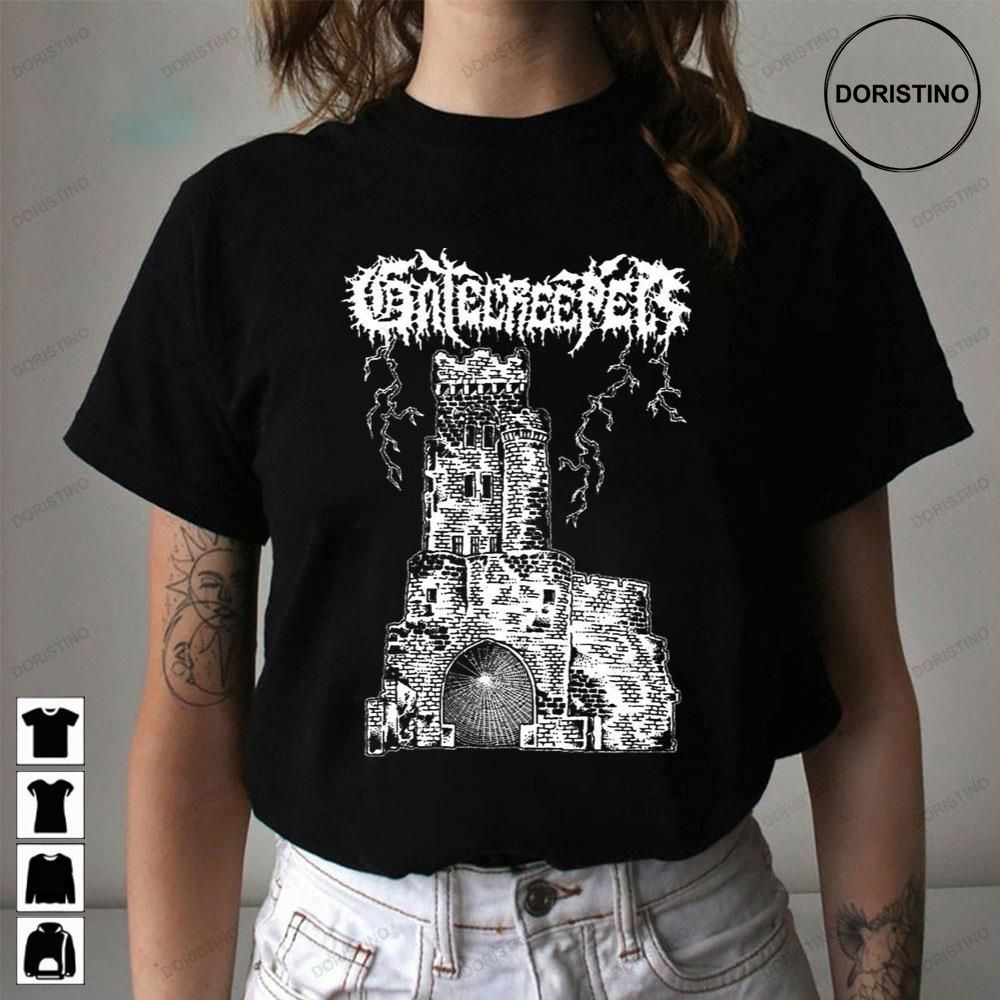 Black White Gatecreeper Death Metal Limited Edition T-shirts